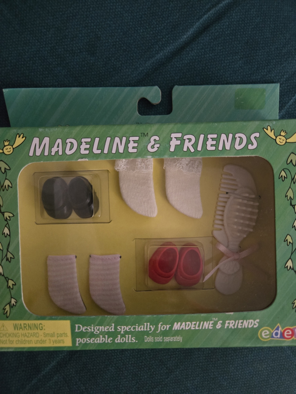 Vintage Madeline And Friends Doll Socks and Shoe Set